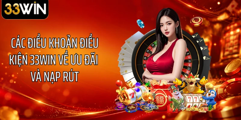 Các điều khoản điều kiện 33WIN về ưu đãi và nạp rút
