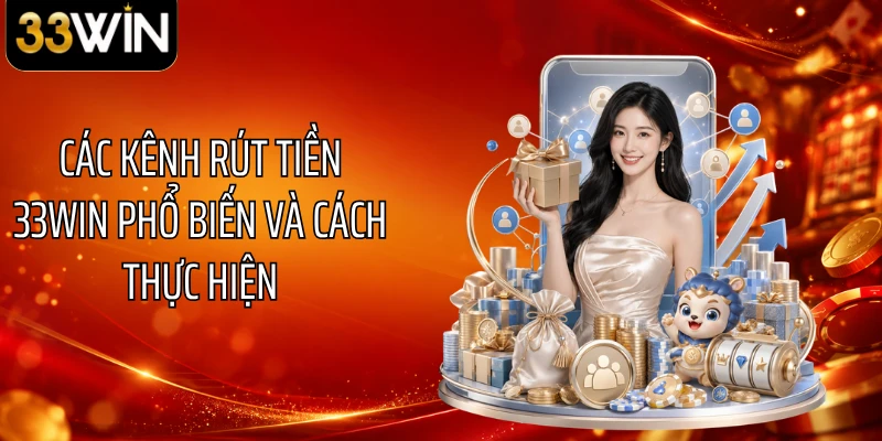 Các kênh rút tiền 33WIN phổ biến và cách thực hiện