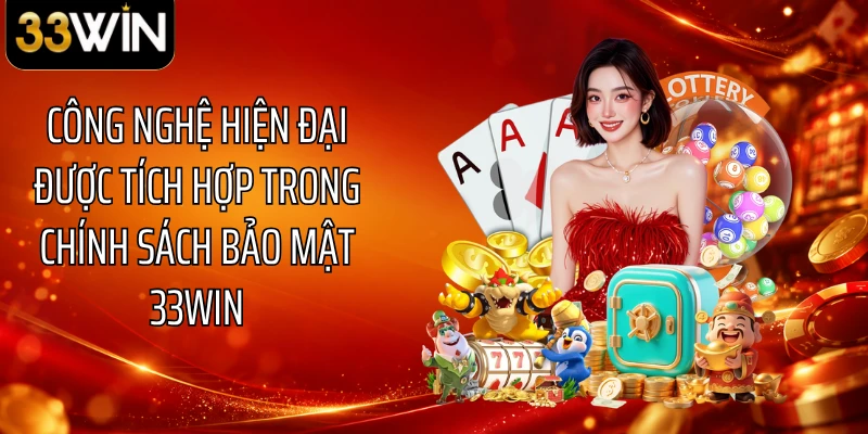 Công nghệ hiện đại được tích hợp trong chính sách bảo mật 33WIN