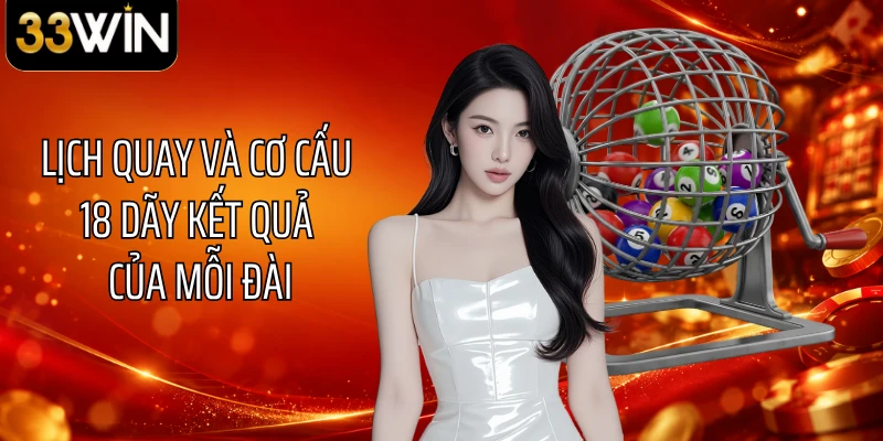 Lịch quay và cơ cấu 18 dãy kết quả của mỗi đài