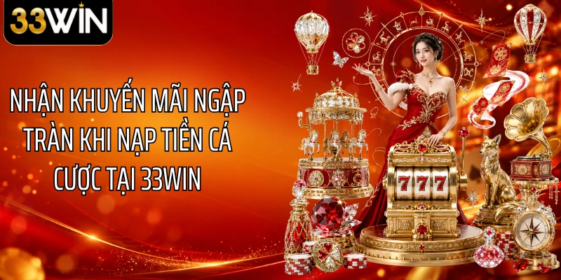 Nhận khuyến mãi ngập tràn khi nạp tiền cá cược tại 33WIN