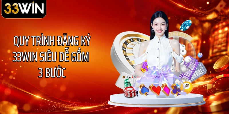 Quy trình đăng ký 33WIN siêu dễ gồm 3 bước